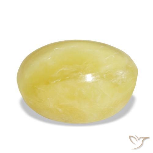Opale naturale giallo da 5,98 ct, taglio ovale, opaco