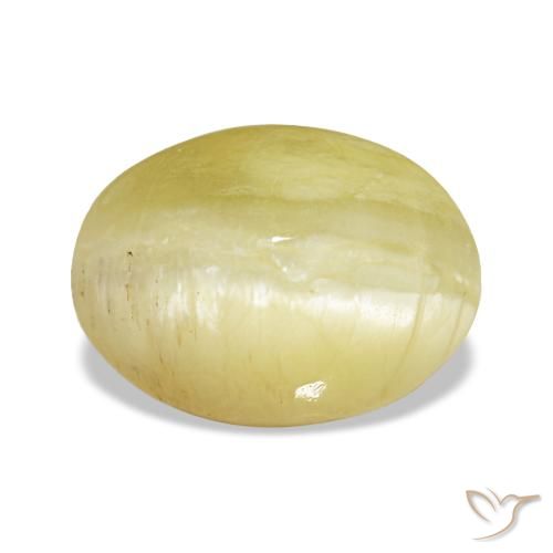 Opale naturale giallo da 2,24 ct, taglio ovale, opaco