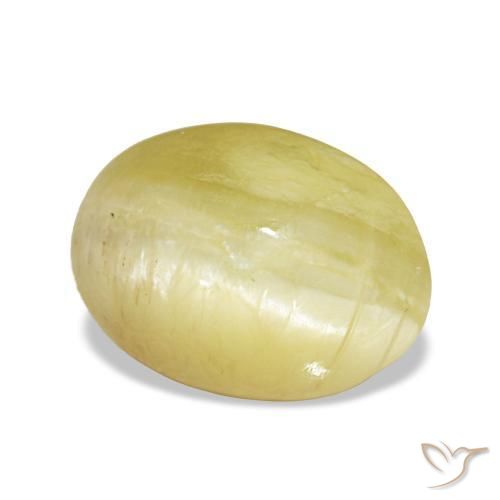 Opale naturale giallo da 2,24 ct, taglio ovale, opaco
