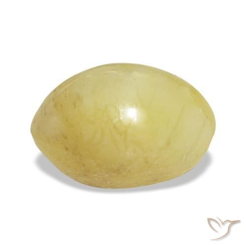 Opale naturale giallo da 2,24 ct, taglio ovale, opaco