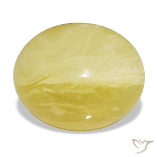 11.49ct giallo opale, ovale, opaco