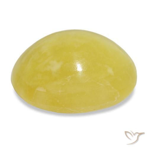 Opale naturale giallo da 11,49 ct, taglio ovale, opaco