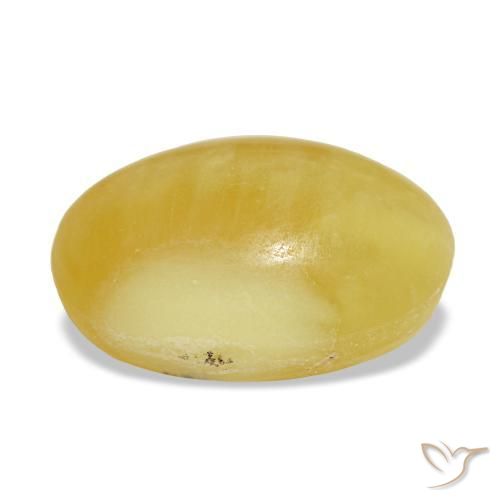 Opale naturale giallo da 4,91 ct, taglio ovale, opaco