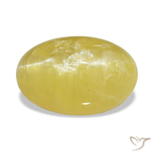 3.78ct giallo opale, ovale, opaco