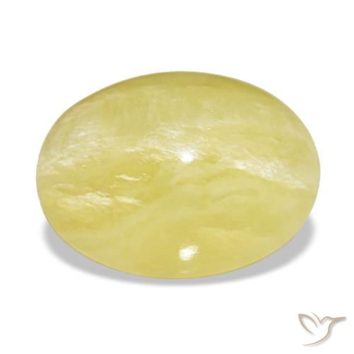 4.48ct giallo opale, ovale, opaco