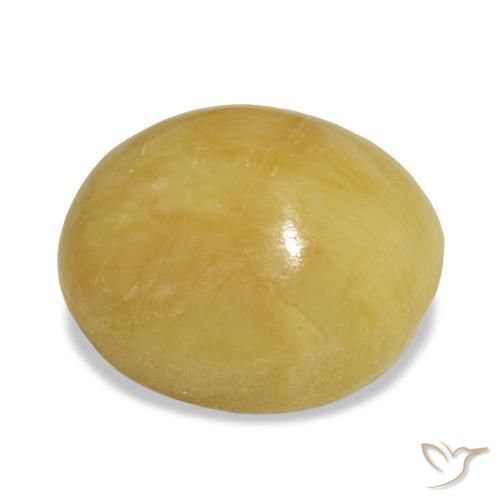 Opale naturale dorato da 4,42 ct, taglio ovale, opaco