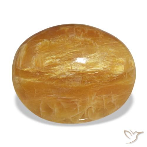 Opale naturale dorato da 6,92 ct, taglio ovale, opaco