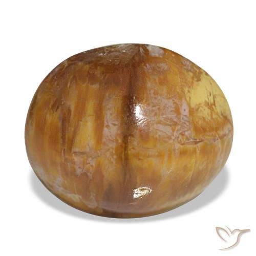 Opale naturale marrone da 5,76 ct, taglio ovale, opaco