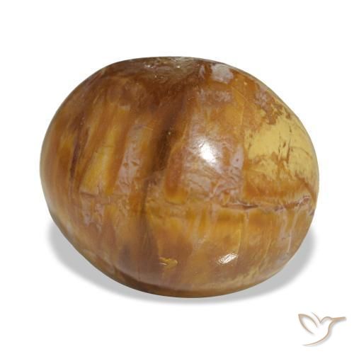 Opale naturale marrone da 5,76 ct, taglio ovale, opaco