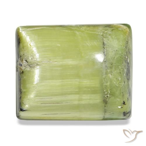Opale naturale verde da 28,65 ct, baguette, opaco