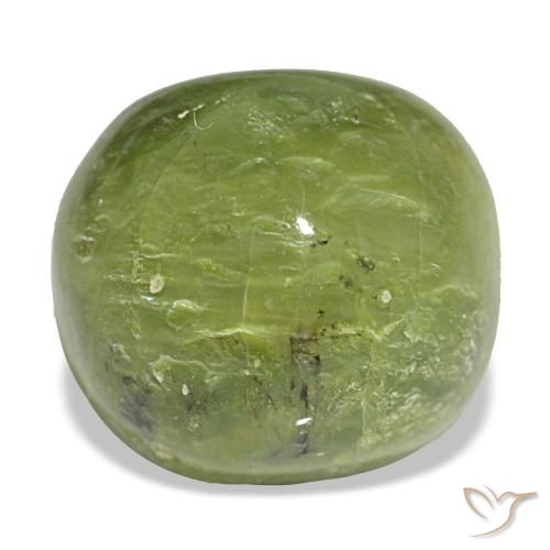 Opale naturale verde da 8,68 ct, taglio a cuscino, opaco