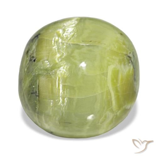 Opale naturale verde da 10,64 ct, taglio a cuscino, opaco