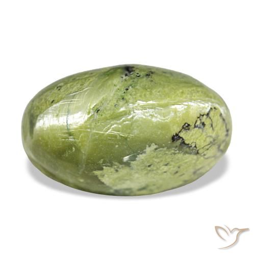 Opale naturale verde da 7,14 ct, taglio ovale, opaco