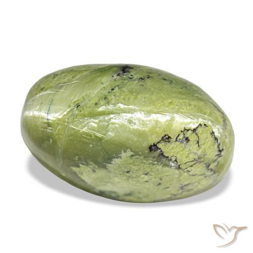 Opale naturale verde da 7,14 ct, taglio ovale, opaco