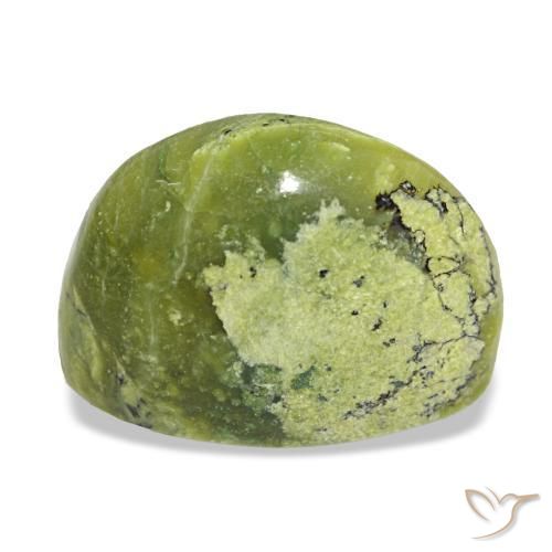 Opale naturale verde da 7,14 ct, taglio ovale, opaco