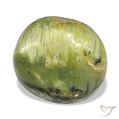 Opale naturale verde da 5,75 ct, taglio ovale, opaco