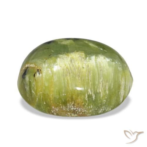 Opale naturale verde da 5,75 ct, taglio ovale, opaco