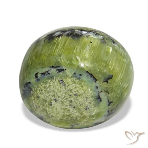 6.61ct verde opale, ovale, opaco