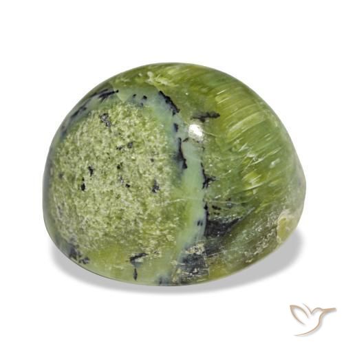 Opale naturale verde da 6,61 ct, taglio ovale, opaco