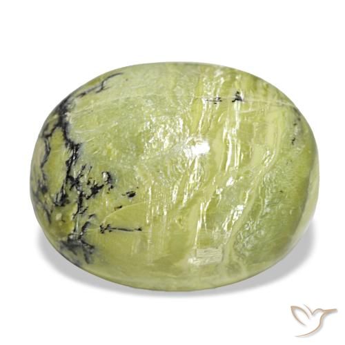 Opale naturale verde da 19,72 ct, taglio ovale, opaco