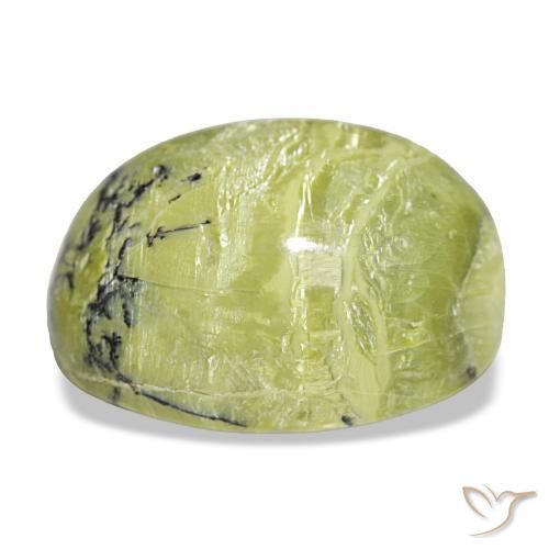 Opale naturale verde da 19,72 ct, taglio ovale, opaco