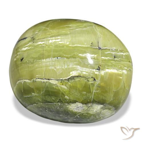 Opale naturale verde da 38,88 ct, taglio ovale, opaco