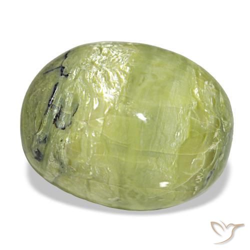 Opale naturale verde da 14,90 ct, taglio ovale, opaco