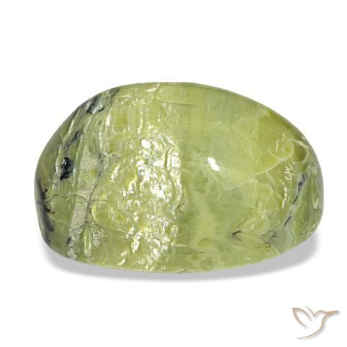 Opale naturale verde da 14,90 ct, taglio ovale, opaco