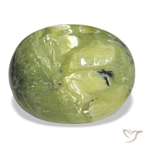 Opale naturale verde da 21,92 ct, taglio ovale, opaco