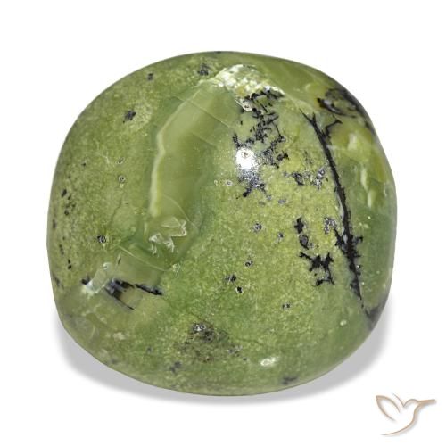 Opale naturale verde da 8,69 ct, taglio a cuscino, opaco
