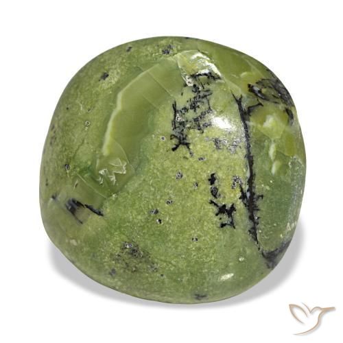 Opale naturale verde da 8,69 ct, taglio a cuscino, opaco