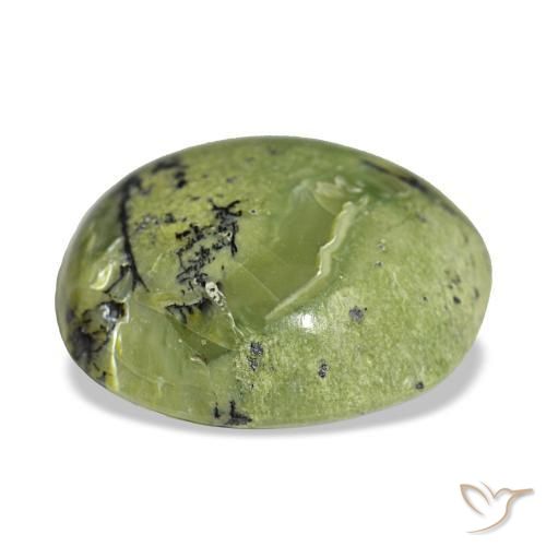 Opale naturale verde da 8,69 ct, taglio a cuscino, opaco