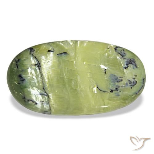 Opale naturale verde da 15,49 ct, taglio ovale, opaco
