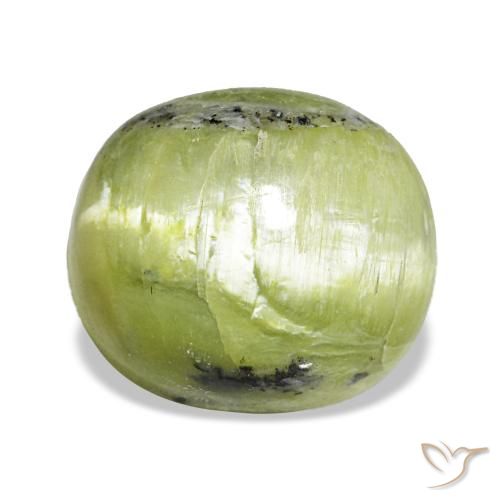 Opale naturale verde da 3,75 ct, taglio ovale, opaco