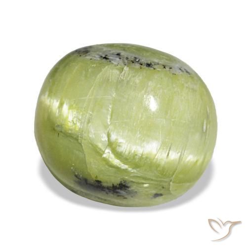 Opale naturale verde da 3,75 ct, taglio ovale, opaco