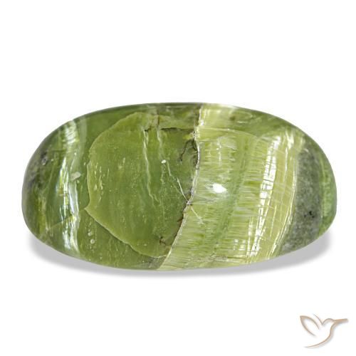 Opale naturale verde da 16,99 ct, taglio ovale, opaco