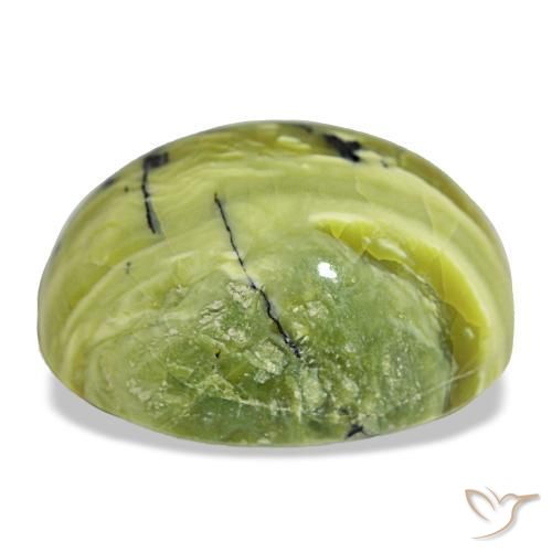 Opale naturale verde da 24,01 ct, taglio ovale, opaco