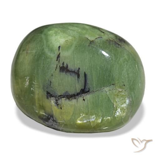 Opale naturale verde da 18,89 ct, taglio a cuscino, opaco