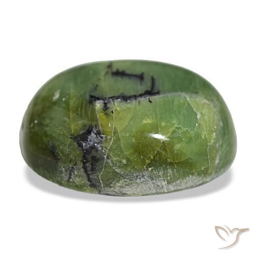 Opale naturale verde da 18,89 ct, taglio a cuscino, opaco