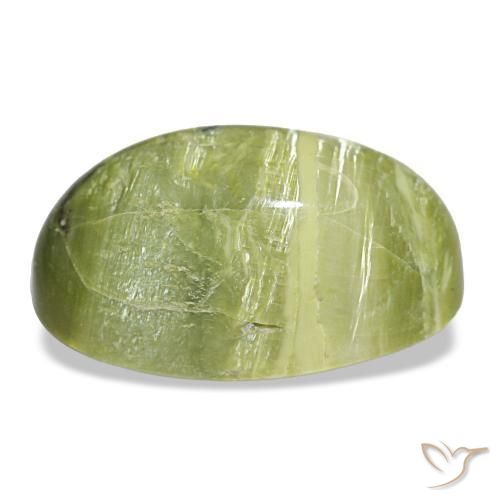 Opale naturale verde da 8,46 ct, taglio ovale, opaco