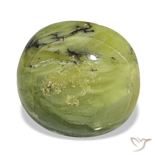Opale naturale verde da 6,63 ct, taglio ovale, opaco