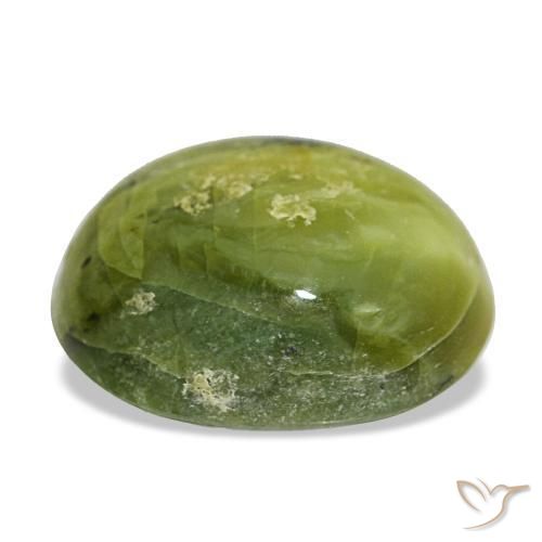 Opale naturale verde da 6,63 ct, taglio ovale, opaco