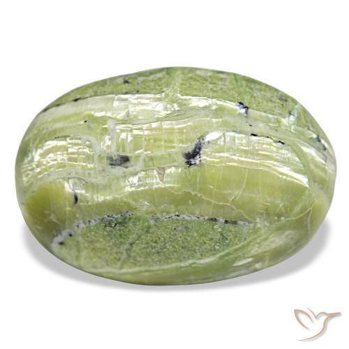 Opale naturale verde da 21,88 ct, taglio ovale, opaco