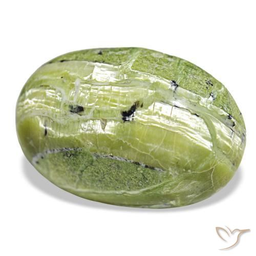Opale naturale verde da 21,88 ct, taglio ovale, opaco