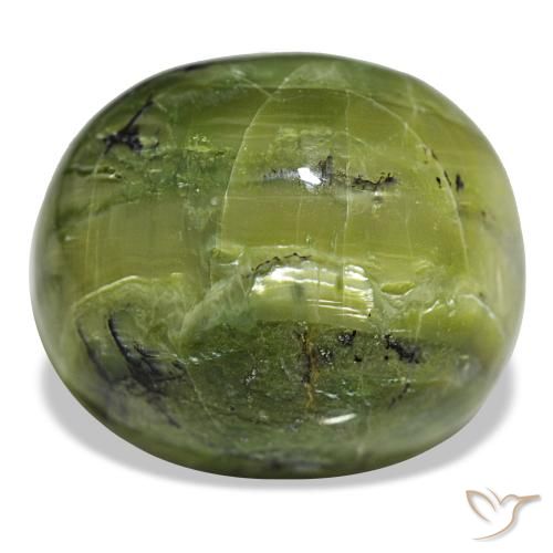 38.09ct verde opale, ovale, opaco