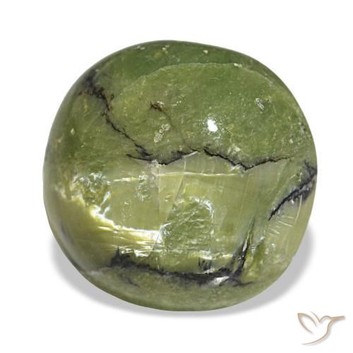 Opale naturale verde da 3,00 ct, taglio a cuscino, opaco