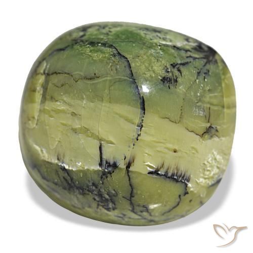 Opale naturale verde da 28,96 ct, taglio a cuscino, opaco