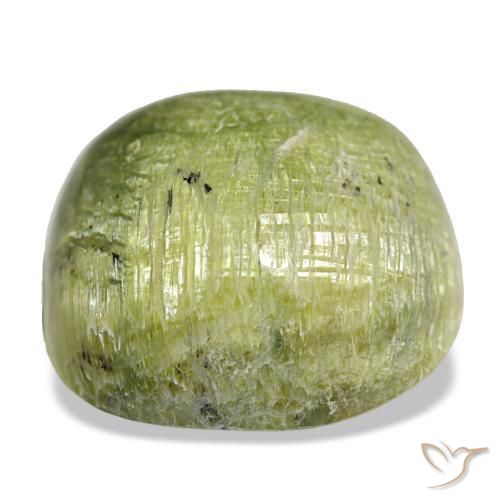 Opale naturale verde da 19,28 ct, taglio a cuscino, opaco