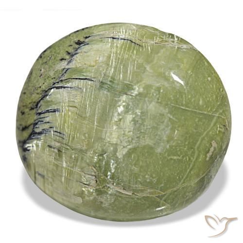 Opale naturale verde da 25,90 ct, taglio a cuscino, opaco