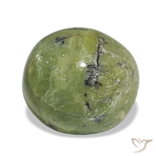 Opale naturale verde da 4,99 ct, taglio ovale, opaco